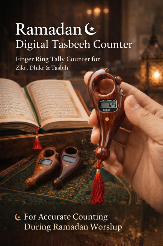 Ramadan Tasbeeh Counting Device – Easy Finger Zikr Counter for Daily Dhikr & Worship